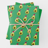 Niedlich Santa Avocado Geschenkpapier Set (Beispiel)