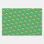 Niedlich Santa Avocado Geschenkpapier Set (Vorderseite)