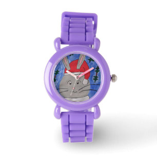 Niedlich Santa Bunny Armbanduhr