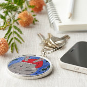 Niedlich Santa Bunny Schlüsselanhänger (Seite)