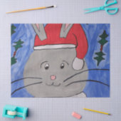 Niedlich Santa Bunny Seidenpapier (Basteln)
