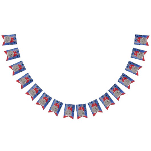 Niedlich Santa Bunny Wimpelkette (Alle)