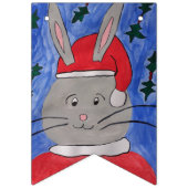 Niedlich Santa Bunny Wimpelkette (Zweite Fahne)