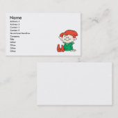 Niedlich Santa Elf Helper Visitenkarte (Vorne/Hinten)
