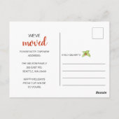 Niedlich Santa Flamingo Wir haben Urlaub verlegt Postkarte (Rückseite)