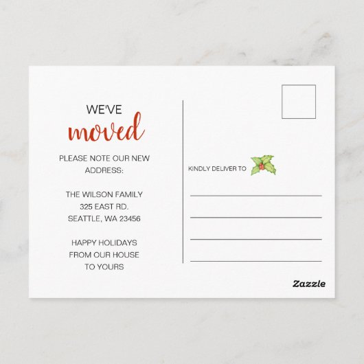 Niedlich Santa Flamingo Wir haben Urlaub verlegt Postkarte (Rückseite)