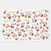Niedlich Santa Geschenkpapier Set (Vorderseite)