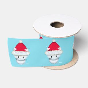 Niedlich Santa Kitten Weihnachten Satinband