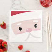 Niedlich Santa Klaus Face Serviette (Beispiel)