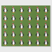 Niedlich Santa Penguin Geschenkpapier (Flach)