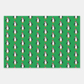 Niedlich Santa Penguin Geschenkpapier Set (Vorderseite 3)