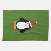 Niedlich Santa Penguin Geschirrtuch (Horizontal)