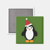 Niedlich Santa Penguin Magnet (Vorderseite/Rückseite)