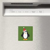Niedlich Santa Penguin Magnet (In Situ (Geschirrspüler))