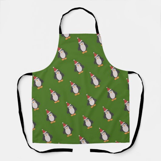 Niedlich Santa Penguin Schürze (Vorderseite)