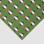 Niedlich Santa Penguin Seidenpapier (Ausschnitt)