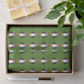 Niedlich Santa Penguin Seidenpapier (Geschenk)