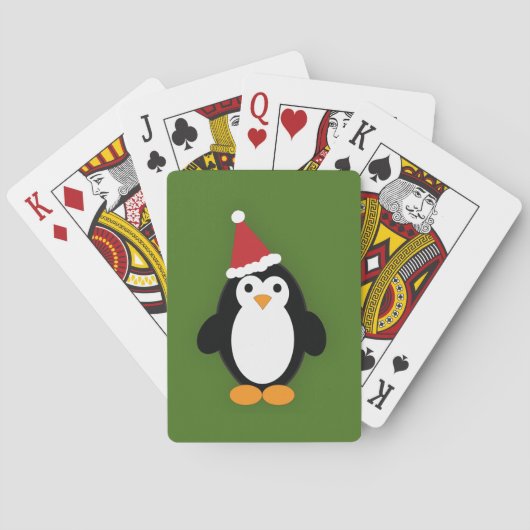 Niedlich Santa Penguin Spielkarten (Rückseite)