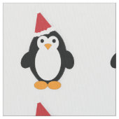 Niedlich Santa Penguin Stoff (Nahaufnahme)