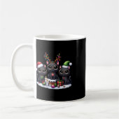 Niedlich Santa Reindeer Elf Black Cat Weihnachtsfr Kaffeetasse (Links)