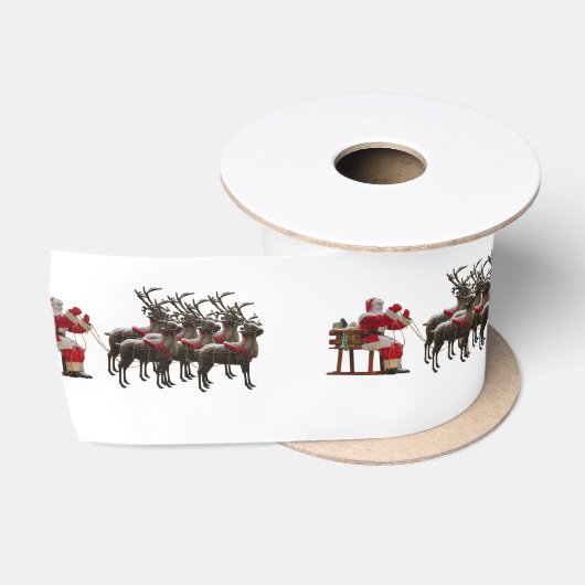 Niedlich Santa Silk Ribbon Satinband (Spule)