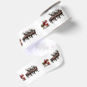 Niedlich Santa Silk Ribbon Satinband (Rückseite)