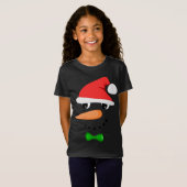 Niedlich Santa Snowman Face Funny Christmas Snowma T-Shirt (Vorne ganz)