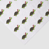Niedlich Santa Turtle Seidenpapier (Ausschnitt)