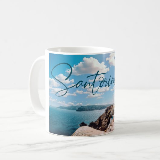 Niedlich Santorini - Griechenland - Tasse (Vorderseite Links)