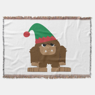 Niedlich Sasquatch Weihnachtself Decke