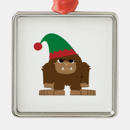 Niedlich Sasquatch Weihnachtself Ornament Aus Metall