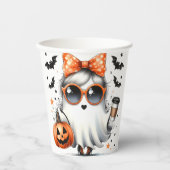 Niedlich Sassy Ghost Halloween Pappbecher (Vorderseite)