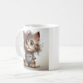 Niedlich Sassy Kitten Kaffeetasse (Vorderseite Links)