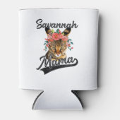 Niedlich Savannah Mama Blume Graphic Kitten Cat Lo Dosenkühler (Vorderseite)