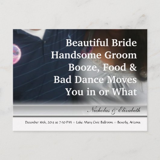 NIEDLICH Save the Date benutzerdefinierte Postkart Ankündigungspostkarte (Vorderseite)