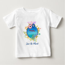 Niedlich Save the Planet Baby T - Shirt