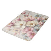 Niedlich schicke Mädchen Blumen und Spitze Badematte (Schrägansicht)