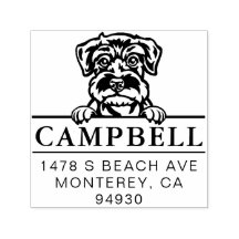 Niedlich Schnauzer Custom Dog Address Briefmarke