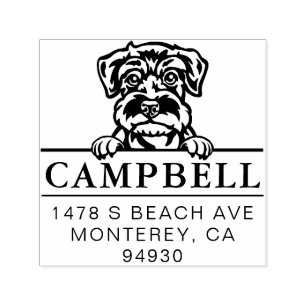 Niedlich Schnauzer Custom Dog Address Briefmarke Permastempel