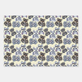 Niedlich Schnauzer Dog Gemusterte Kunst Geschenkpapier Set (Vorderseite)