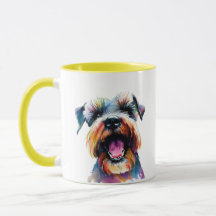 Niedlich Schnauzer - farbenfrohe Hundedesign