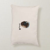 Niedlich Schokolade Labrador Hund - Bailey | Haust Dekokissen (Rückseite(Vertikal))