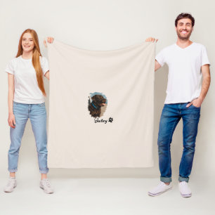 Niedlich Schokolade Labrador Hund - Bailey Haust Fleecedecke