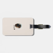 Niedlich Schokolade Labrador Hund - Bailey | Haust Gepäckanhänger (Rückseite horizontal)