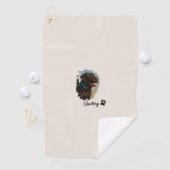 Niedlich Schokolade Labrador Hund - Bailey | Haust Golfhandtuch (Insitu)