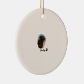 Niedlich Schokolade Labrador Hund - Bailey | Haust Keramik Ornament (Rechts)