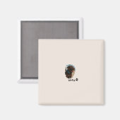 Niedlich Schokolade Labrador Hund - Bailey | Haust Magnet (Vorderseite/Rückseite)