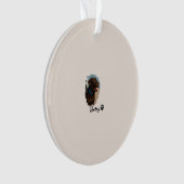 Niedlich Schokolade Labrador Hund - Bailey | Haust Ornament (Vorderseite)