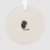 Niedlich Schokolade Labrador Hund - Bailey | Haust Ornament (Rückseite)