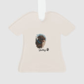 Niedlich Schokolade Labrador Hund - Bailey | Haust Ornament (Rückseite)